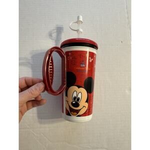 Whirley Disney Parks Refillable Travel Cup Mug - Mickey Mouse Minnie Donald 2009